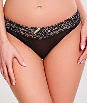 Panache Sophie Thong Knickers 8 Black 