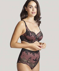 Panache Clara Full Cup Underwire Bra - Black/Fig Bras 