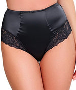 Panache Quinn High Waisted Brief Knickers 8 Black 