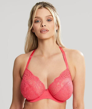 Padded underwired lace bra