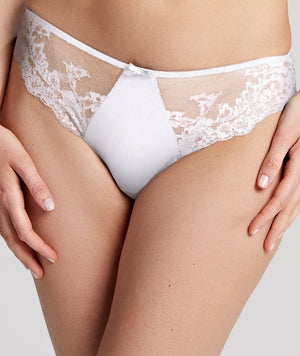 Panache Ana Thong - White Knickers 