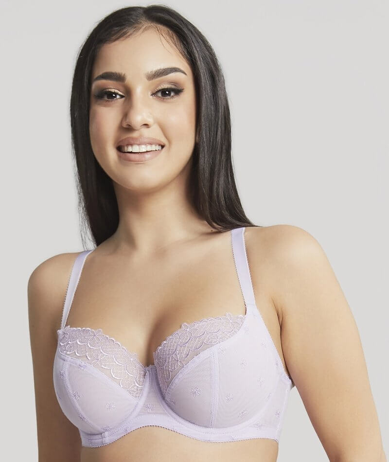 Exquisite Form Fully Front Close Wire-Free Cotton Posture Bra With Lac -  Curvy
