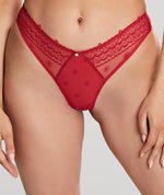 Panache Blossom Brazilian Brief - Raspberry Knickers 