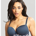 Panache Clara Moulded Sweetheart Underwire Bra - Navy Pearl