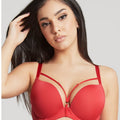 Panache Faith Amour Moulded Plunge Bra - Scarlet