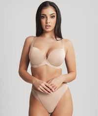 Panache Faith Moulded Plunge Bra - Latte Bras 