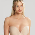 Panache Faith Moulded Strapless Bra - Latte