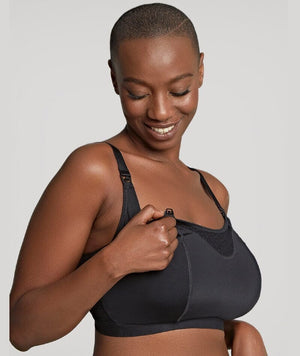 Panache Katherine Maternity & Nursing Wire-free Bra - Black Bras 