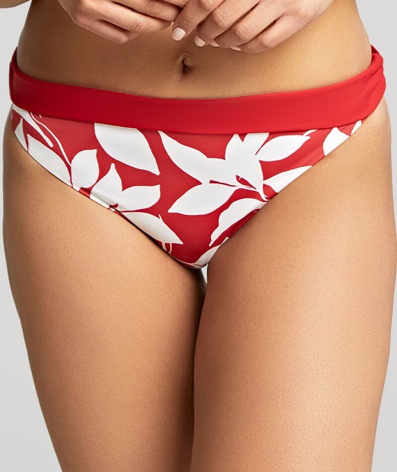 Panache Oasis Brazilian Brief - Botanical Red Knickers 