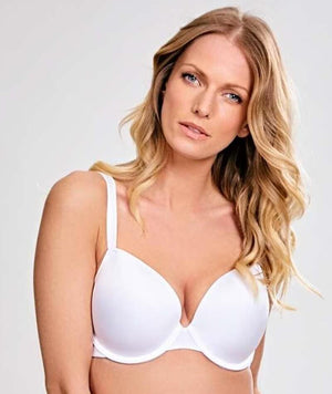 Panache Porcelain Elan Plunge T-shirt Bra - White Bras 