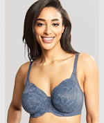 Panache Radiance Full Coverage Underwire Bra - Steel Blue Bras 