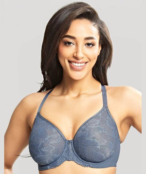 Panache Radiance Moulded Full Cup Underwire Bra - Steel Blue Bras 