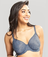 Panache Radiance Moulded Full Cup Underwire Bra - Steel Blue Bras 