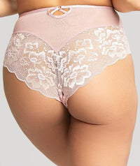 Panache Sabrina High Waist Brazilian Brief - Vintage Pearl Knickers 