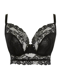 Panache Selena Longline Underwired Plunge Bra - Noir Bras 