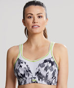 Panache Sport Non-Underwired Sports Bra - Grey Animal Bras 