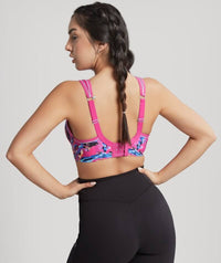 Panache Sport Underwired Sports Bra - Abstract Orchid Bras 