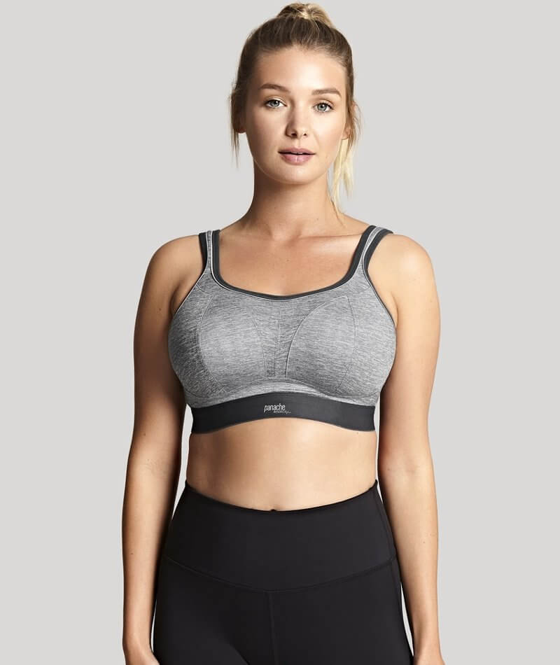Buy Calvin Klein Performance Women's Medium Impact Sports Bra with  Removable Cups, Charcoal, Extra Large at