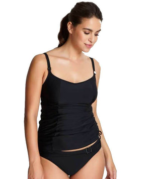 Panache Swim Anya Balconnet Tankini Top - Black Swim 8DD Black 