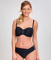 Panache Swim Anya Bandeau Balconnet Bikini Top - Black Swim 