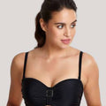 Panache Swimwear Anya Bandeau Balconnet Bikini Top - Black