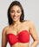 Panache Swim Marianna D-H Cup Bandeau Bikini Top - Crimson Swim 