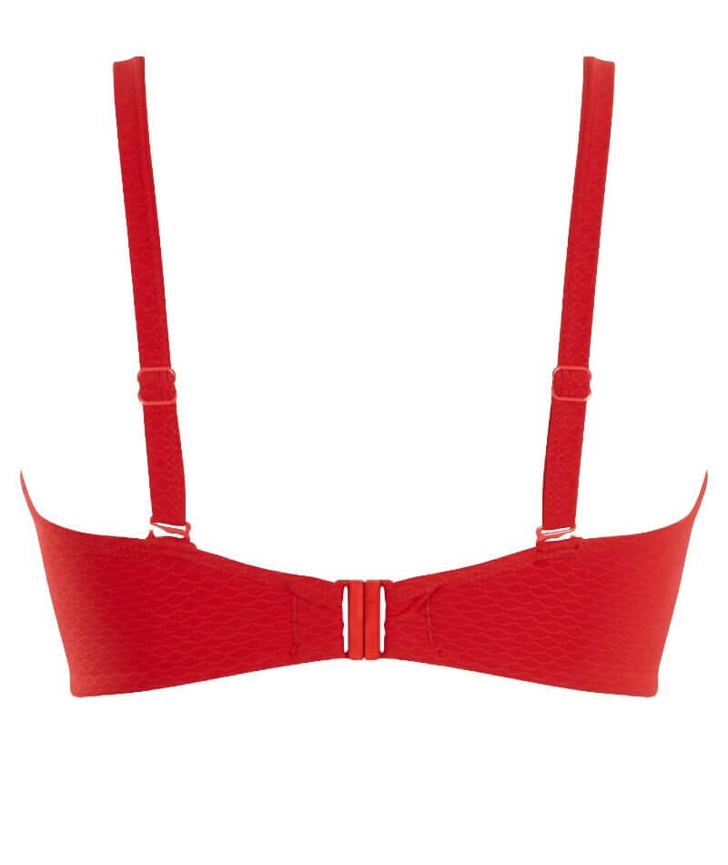 Panache Swimwear Marianna D-H Cup Bandeau Bikini Top - Crimson - Curvy