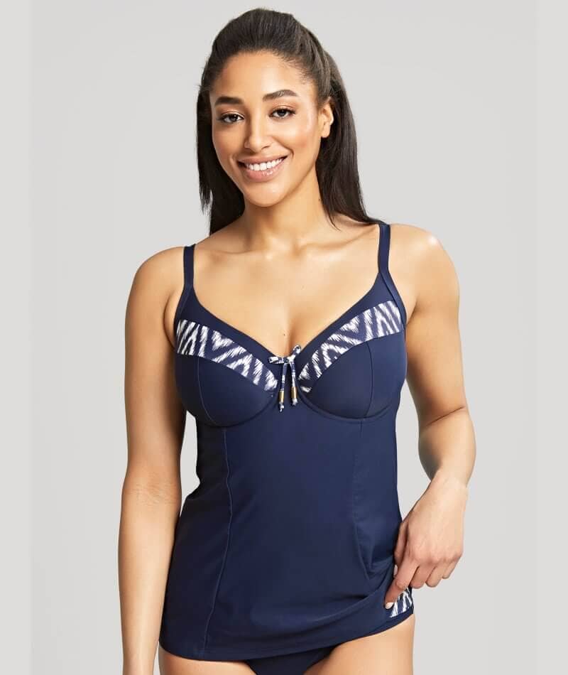 Swimsuits For All Women's Plus Size Bra Sized Sweetheart Underwire Tankini  Top 36 Dd Cool Blues
