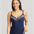 Panache Swimwear Oceana Balconnet D-J Cup Tankini Top - Navy