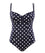 Panache Swimwear Anya Riva Spot Balconnet Wired One Piece - Navy/Vanila Swim 