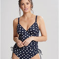 Panache Swimwear Anya Riva Spot Balconnet Wired Tankini - Navy/Vanilla