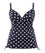 Panache Swimwear Anya Riva Spot Balconnet Wired Tankini - Navy/Vanila Swim 