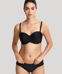 Panache Swimwear Anya Riva Twist Bandeau Underwired Bikini - Black Swim 