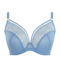 Panache Valentina Luxe Non Padded Underwired Plunge Bra - Denim Blue Bras 