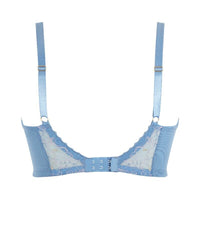 Panache Valentina Luxe Non Padded Underwired Plunge Bra - Denim Blue Bras 