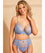 Panache Valentina Luxe Non Padded Underwired Plunge Bra - Denim Blue Bras 