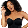 Parfait Elissa Seamless Underwire Padded Longline Strapless Bra - Black