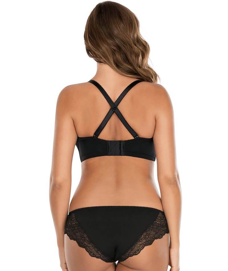 Parfait Elissa Underwired Strapless Bra - Black - Curvy