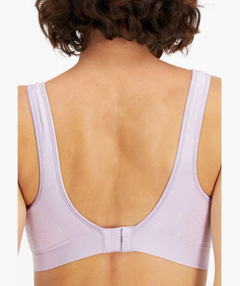 Playtex Comfort Revolution Contour Wire-free Bra - Purple Floral Bras 