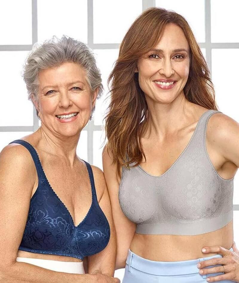 Playtex Women's Microfibre Comfort Revolution Swirl Wirefree Bra :  : Clothing, Shoes & Accessories