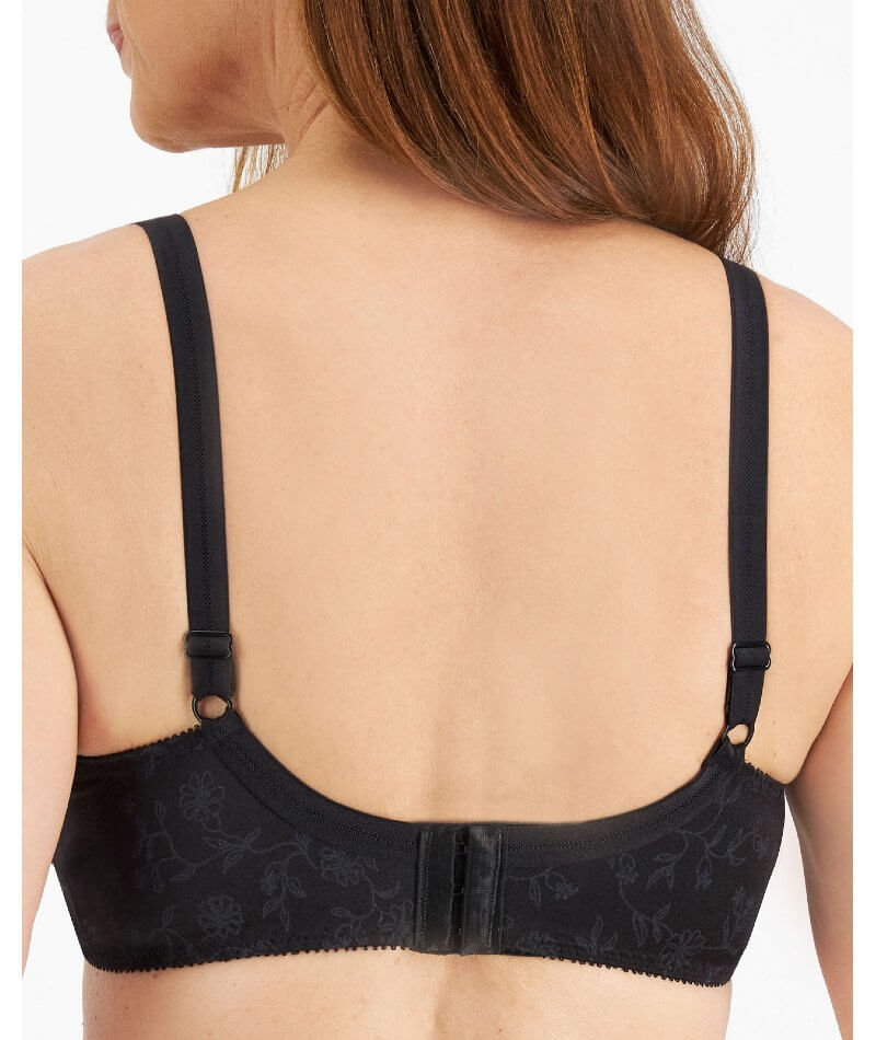 Playtex Secrets Floral Delustre Bra - Black Bras 