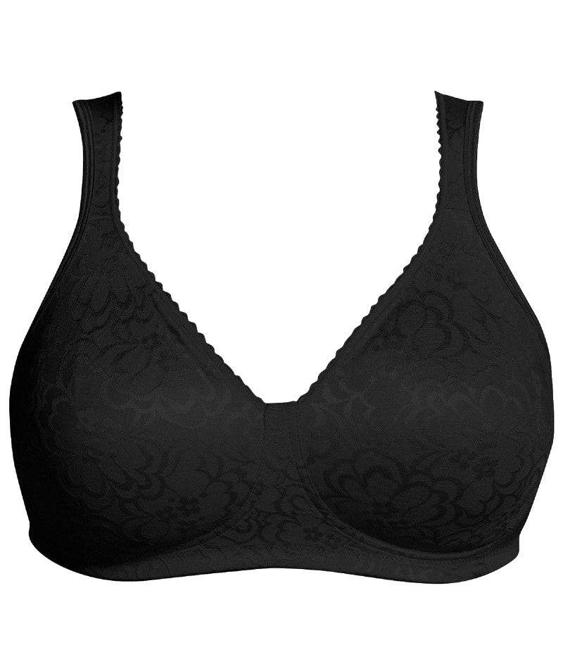 Playtex 18 HR Wirefree Bra Boost Powersupport Soft Taupe/ Black 36b for  sale online
