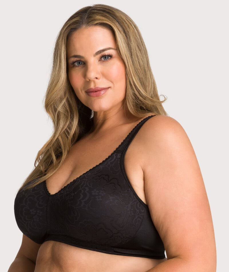 Playtex 18 Hour Ultimate Lift & Support Wire-Free Bra - Black Bras 