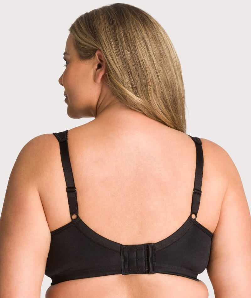 Playtex 18 Hour 'Easier On' Front-Close Wirefree Bra with Flex Back Black