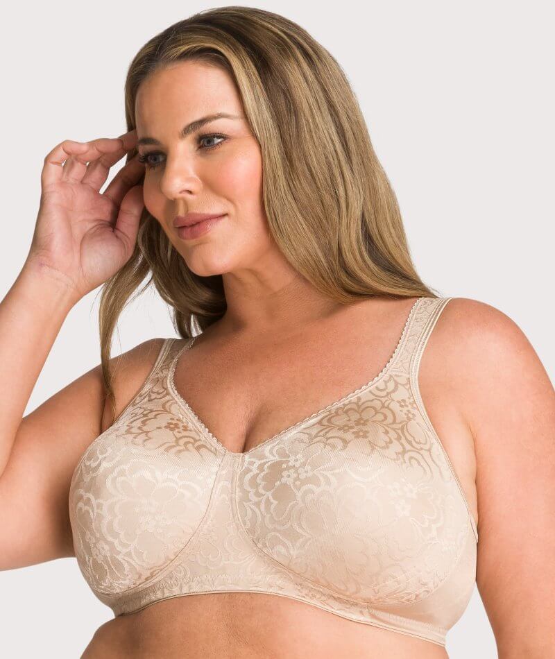 Playtex 18 Hour Ultimate Lift & Support Wirefree Bra P4745 in Nude - Curvy