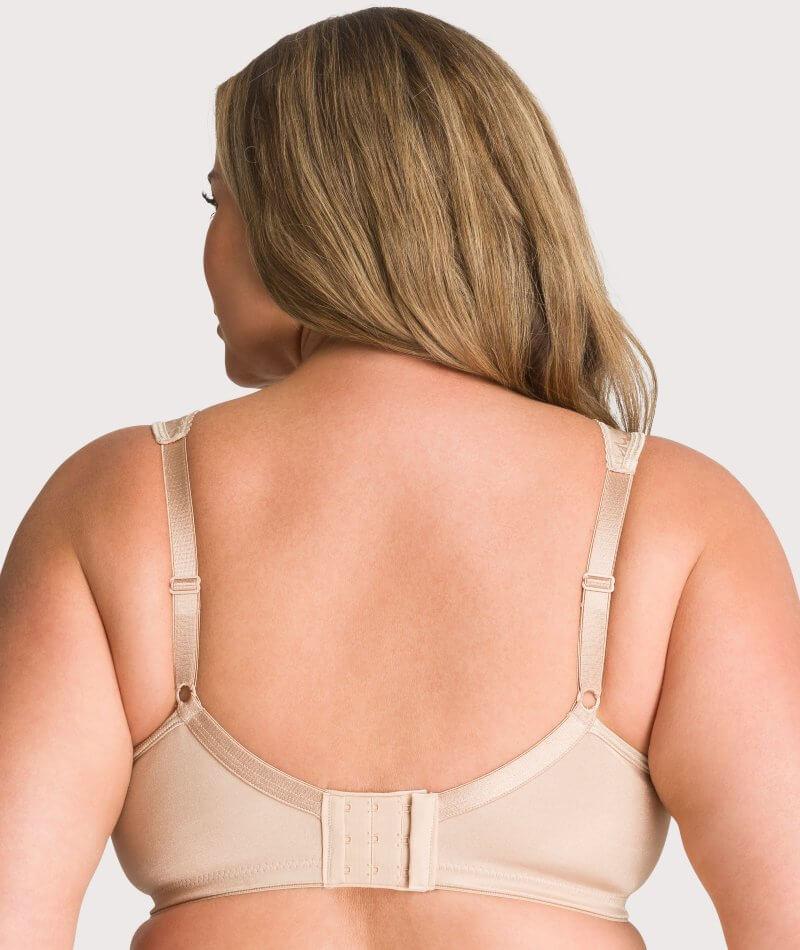 Playtex 4643 Bra 18-Hour Posture 48B Back Support Wire-free Nude