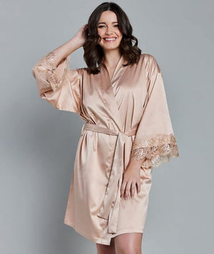 Pleasure State Eve Robe - Soft Gold Sleep / Lounge 