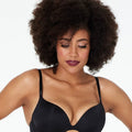 Pleasure State My Fit Smooth Graduated Push-Up Plunge Bra - Black