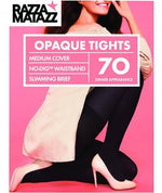 Razzamatazz 70D Opaque Tights Slimming Brief - Black Hosiery 