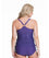 Rosewater Shake Fuller Flexi Wire Maternity Tankini Swimwear Set - Purple Swim 